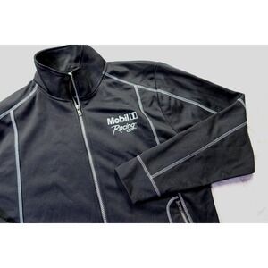 Mobil 1 Racing Zip Black Track Jacket‎ Men's Size M Team Penske NASCAR Indy F1